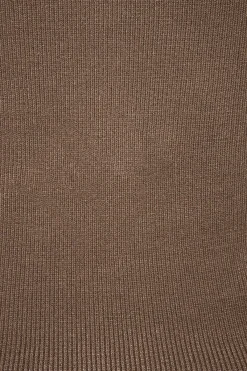 Dynamite Alice Off Shoulder Cardigan Brown New