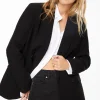 Dynamite Anya Double Breasted Blazer Black New