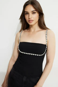 Dynamite Aurora Embellished Tank Top Black Online