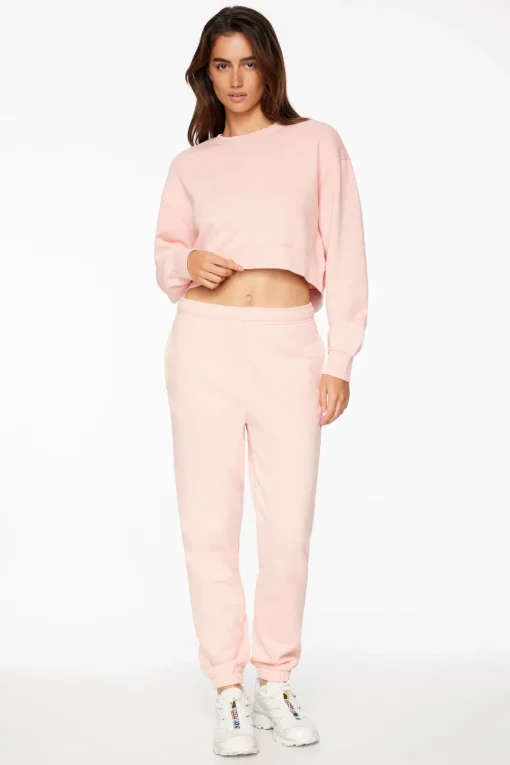 Dynamite Ballet Crew Neck Sweatshirt Pink Best