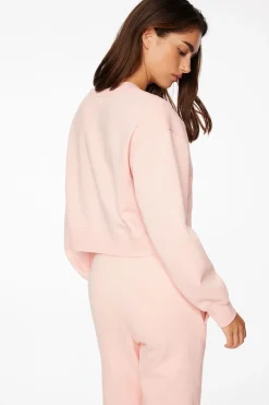 Dynamite Ballet Crew Neck Sweatshirt Pink Best