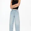 Dynamite Blair Barrel Leg Jeans Blue Online