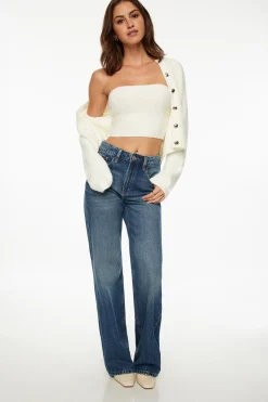 Dynamite Bouclé Tube Top White Outlet