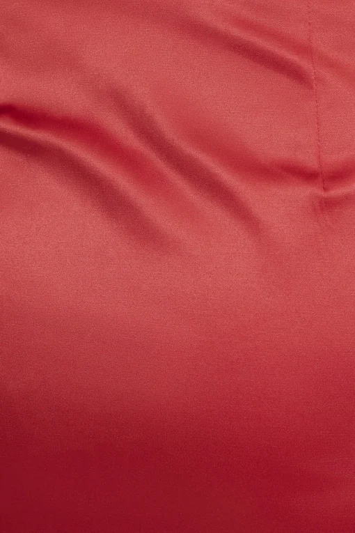 Dynamite Bow Satin Mini Skirt Red Cheap