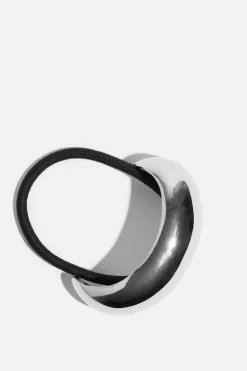 Dynamite Bubble Hair Tie Gray Discount