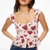 Dynamite Button-Up Peplum Blouse Burgundy Sale