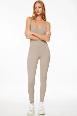 Dynamite Cami Active Jumpsuit Grey Discount
