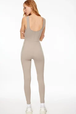 Dynamite Cami Active Jumpsuit Grey Discount