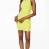 Dynamite Carrie Crew Neck Mini Dress Green Clearance