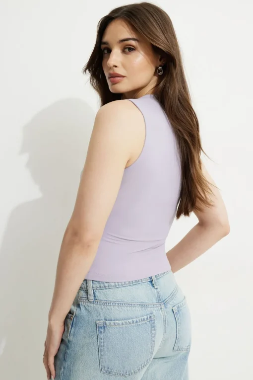 Dynamite Cherry Bolero Tank Top Purple Outlet