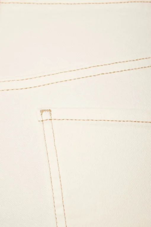 Dynamite Chiara Slim Straight Jeans White Cheap