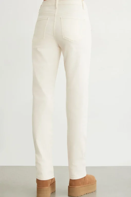 Dynamite Chiara Slim Straight Jeans White Cheap