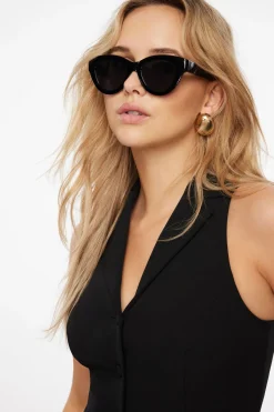 Dynamite Chunky Cat-Eye Sunglasses Purple Best Sale