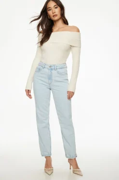Dynamite Claudia Mom Jeans Blue Store