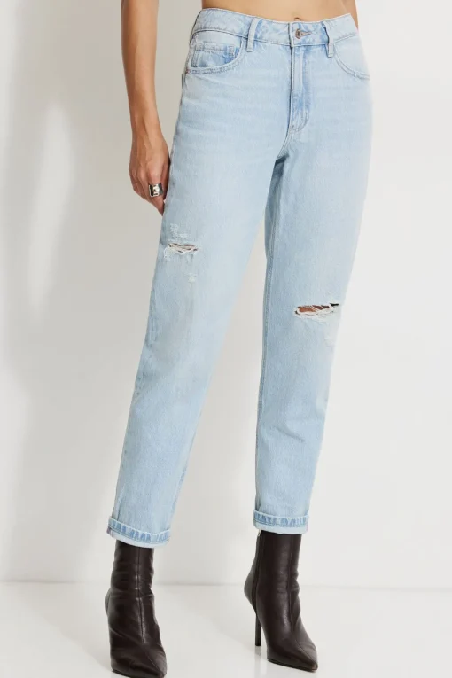 Dynamite Claudia Mom Jeans Blue Sale