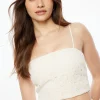 Dynamite Crochet Crop Top White Best