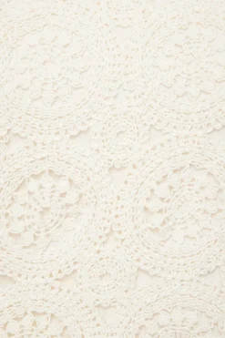 Dynamite Crochet Crop Top White Best