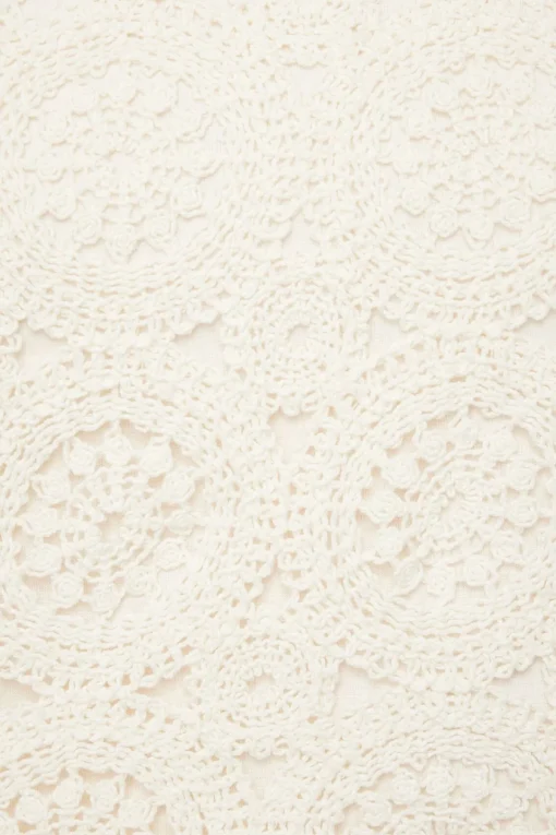 Dynamite Crochet Crop Top White Best