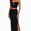 Dynamite Crocheted Open Stitch Midi Skirt Black Outlet