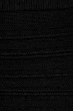 Dynamite Crocheted Open Stitch Midi Skirt Black Outlet