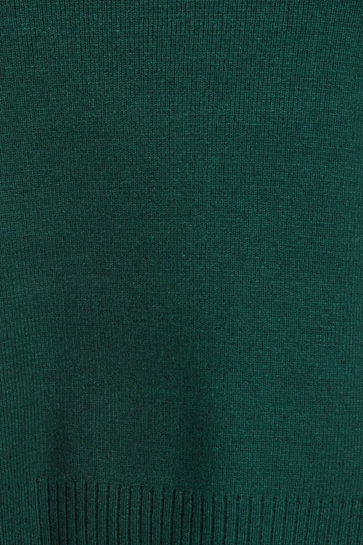 Dynamite Cropped Turtleneck Sweater Green Best