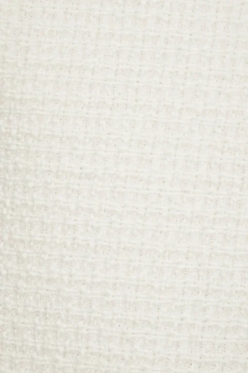 Dynamite Cropped Tweed Blazer White Discount