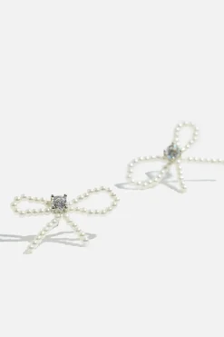Dynamite Delicate Bow Stud Earrings Grey Online