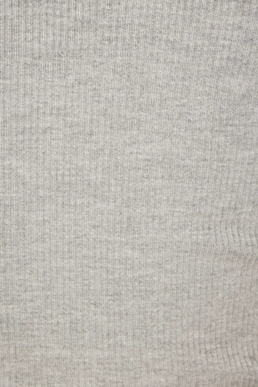Dynamite Drea Short Sleeve Crew Neck Bodysuit Gray Outlet