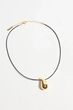 Dynamite Drop Pendant Cord Necklace Yellow Best Sale