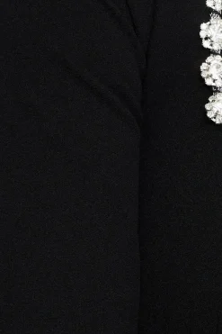 Dynamite Embellished Long Sleeve Top Black Best Sale