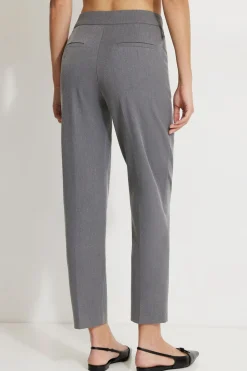 Dynamite Emily Tailored Slim Ankle Pants Gray Cheap