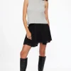 Dynamite Everlee Flounce Mini Skirt Black Flash Sale