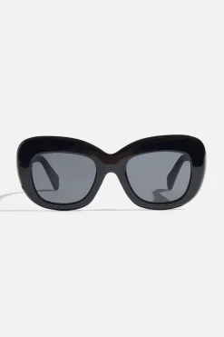 Dynamite Exaggerated Cat-Eye Sunglasses Purple Fashion