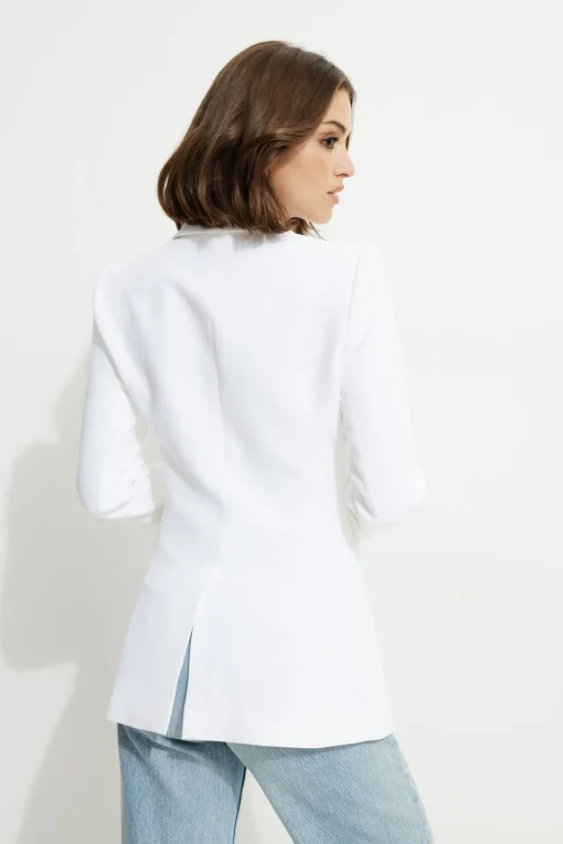 Dynamite Fitted Single Breasted Blazer White Hot