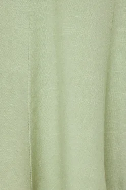 Dynamite Flare Halter Mini Dress Green Fashion
