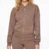 Dynamite Fleece Bomber Jacket Gray Online