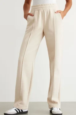 Dynamite Fleece Wide Leg Jogger Brown Best
