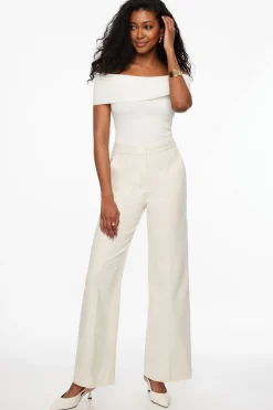 Dynamite Fold Over Off Shoulder Top White Outlet