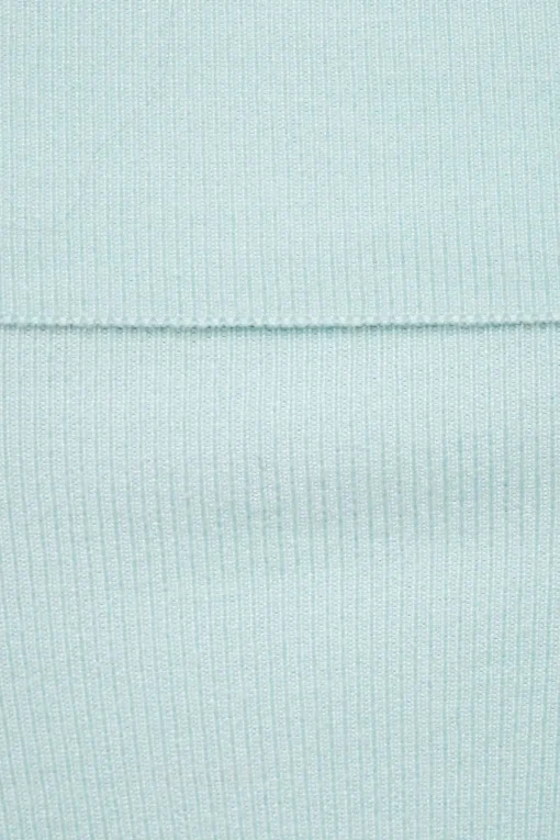 Dynamite Fold Over Off Shoulder Top Blue Best