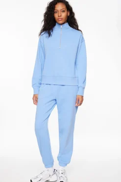 Dynamite French Terry Fleece Jogger Pants Blue New