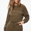 Dynamite French Terry Graphic Sweatshirt Brown Cheap