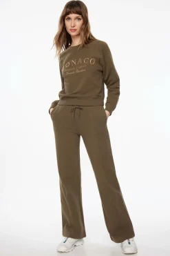 Dynamite French Terry Graphic Sweatshirt Brown Cheap