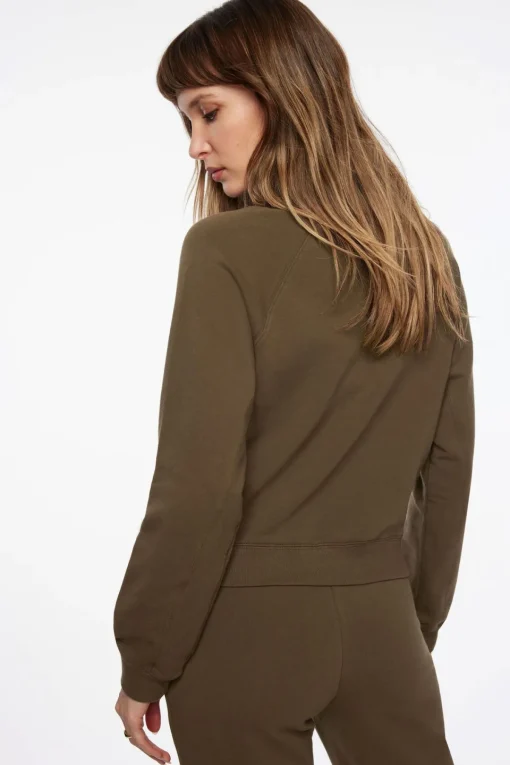 Dynamite French Terry Graphic Sweatshirt Brown Cheap
