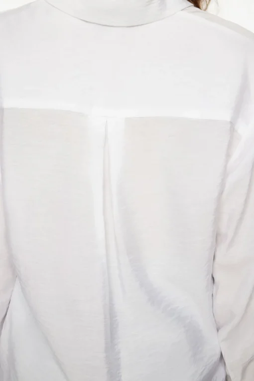 Dynamite Frida Oversized Airflow Shirt White Cheap