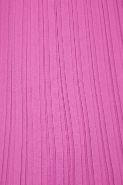 Dynamite Halter Pleated Top Purple New