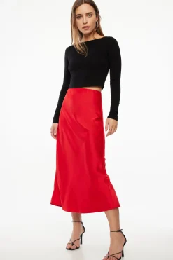 Dynamite Havyn Boatneck Jersey Crop Top Outlet