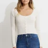 Dynamite Heavenlyarn™ Cropped Cardigan Brown Best Sale
