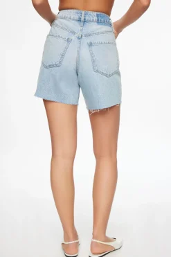 Dynamite Heidi A-Line Denim Shorts Blue Fashion