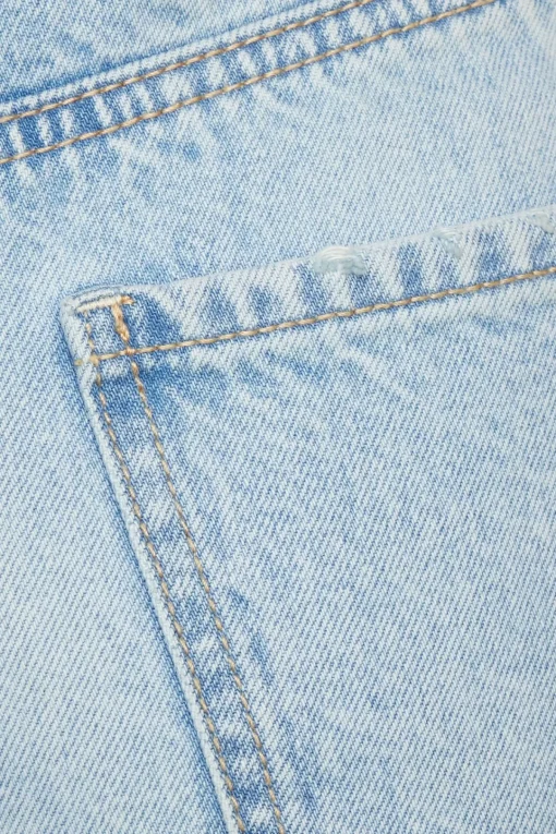 Dynamite Heidi A-Line Denim Shorts Blue Fashion
