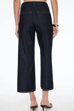 Dynamite Heidi Wide Leg Cropped Jeans Blue Store